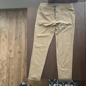 Lululemon Athletica Men's ABC Pants Slim Tan Chinos 31/32